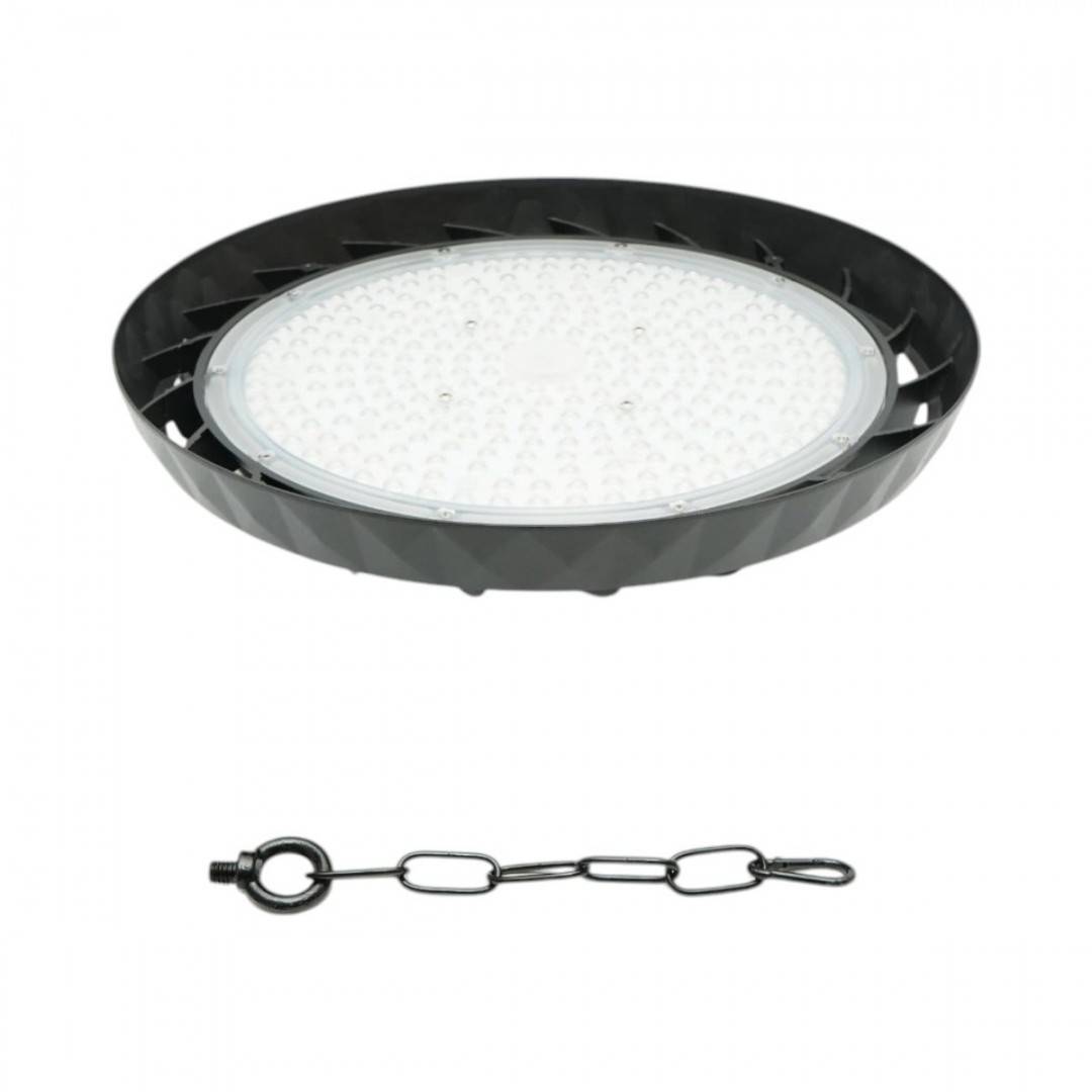Lampa industriala LED UFO High-Bay 200W, 100-265V, 6500K, 40000lm pentru hale, depozite 375x50mm IP65 Breckner Germany