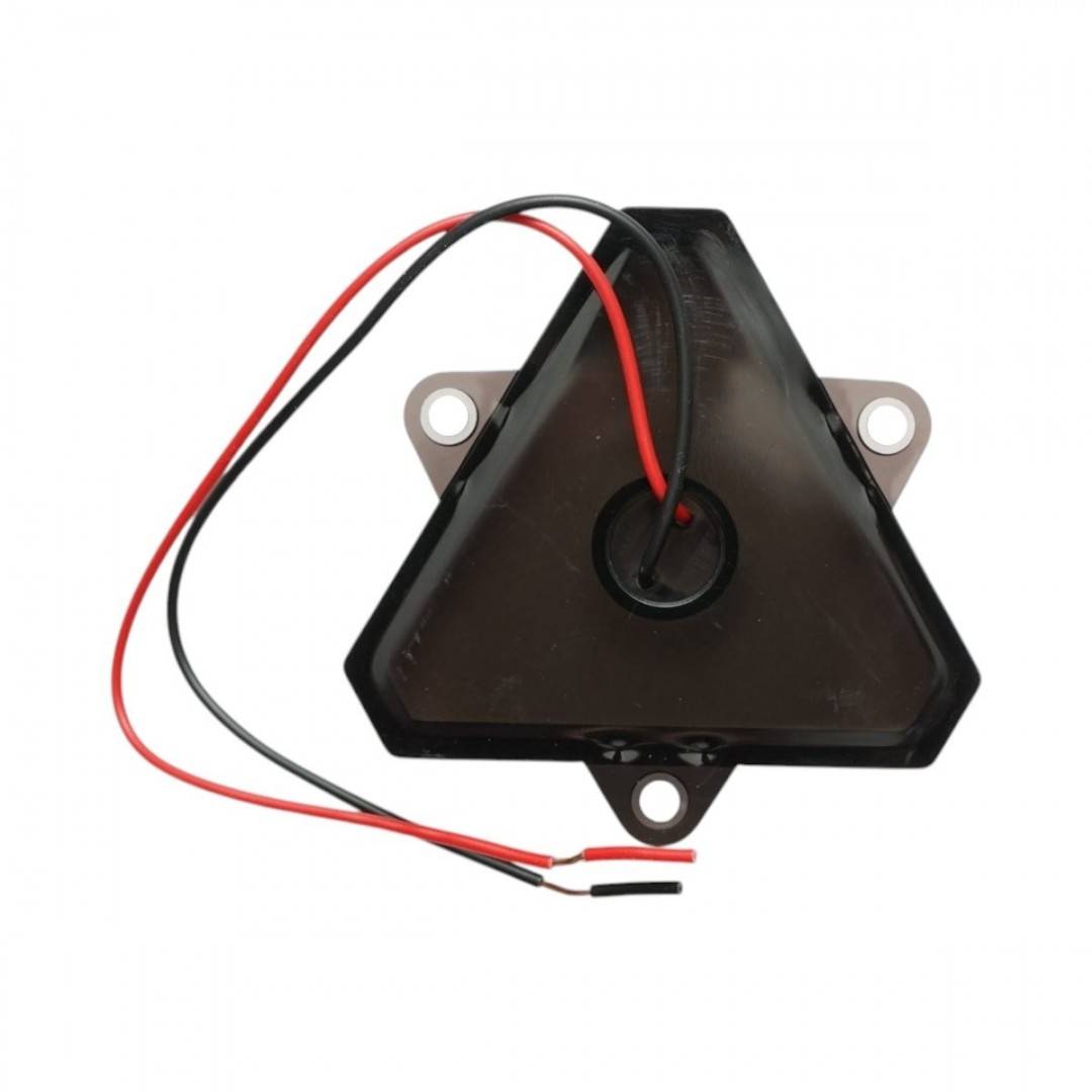Lampa laterala LED triunghiulara 12-24V, galben fumuriu, 18 LED-uri 68x60mm Breckner Germany