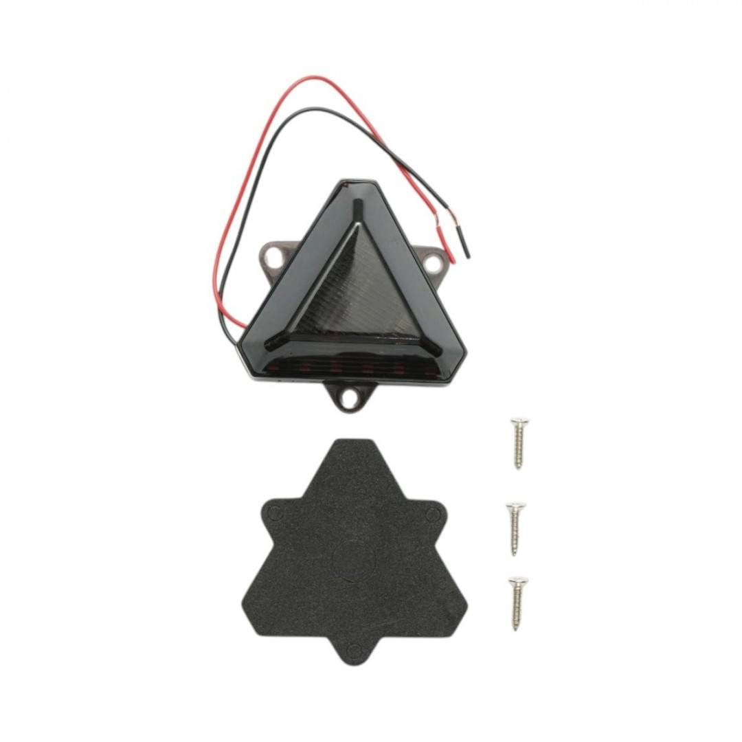 Lampa laterala LED triunghiulara 12-24V, galben fumuriu, 18 LED-uri 68x60mm Breckner Germany