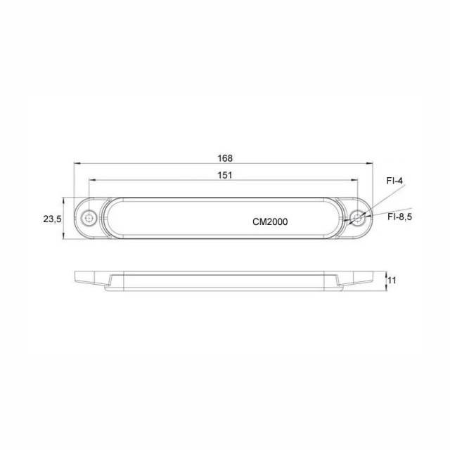 Lampa LED 12-36V ROSU