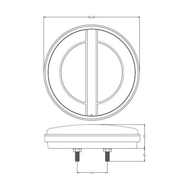 LAMPA LED 3 FUNCTII STANGA - SEMNALIZARE DINAMICA