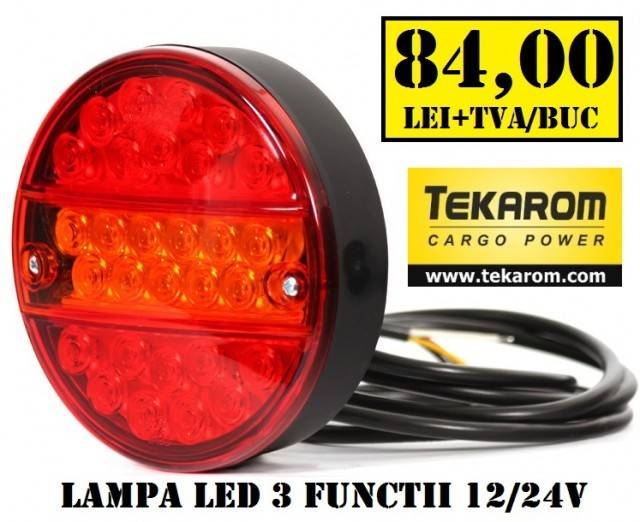 LAMPA LED CAMION 3 FUNCTII (SLIM) 24V