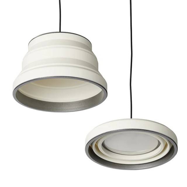 Lampa LED cu suspendare pliabila silicon alb FI 15cm 16 LED-uri