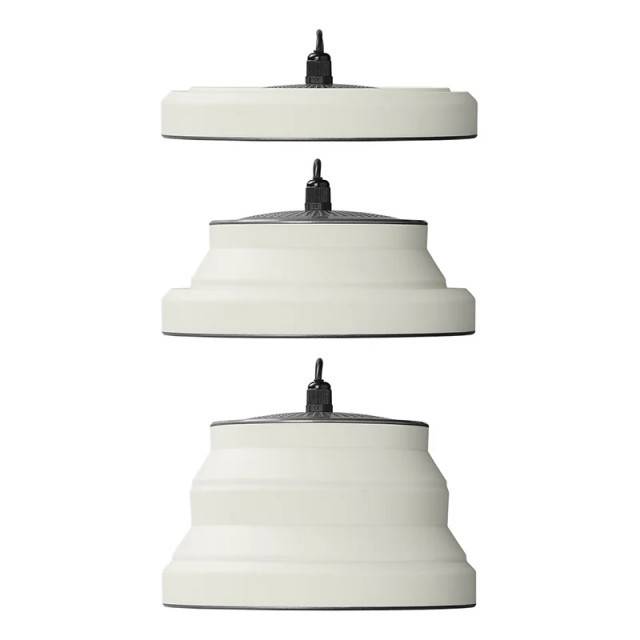 Lampa LED cu suspendare pliabila silicon alb FI 15cm 16 LED-uri
