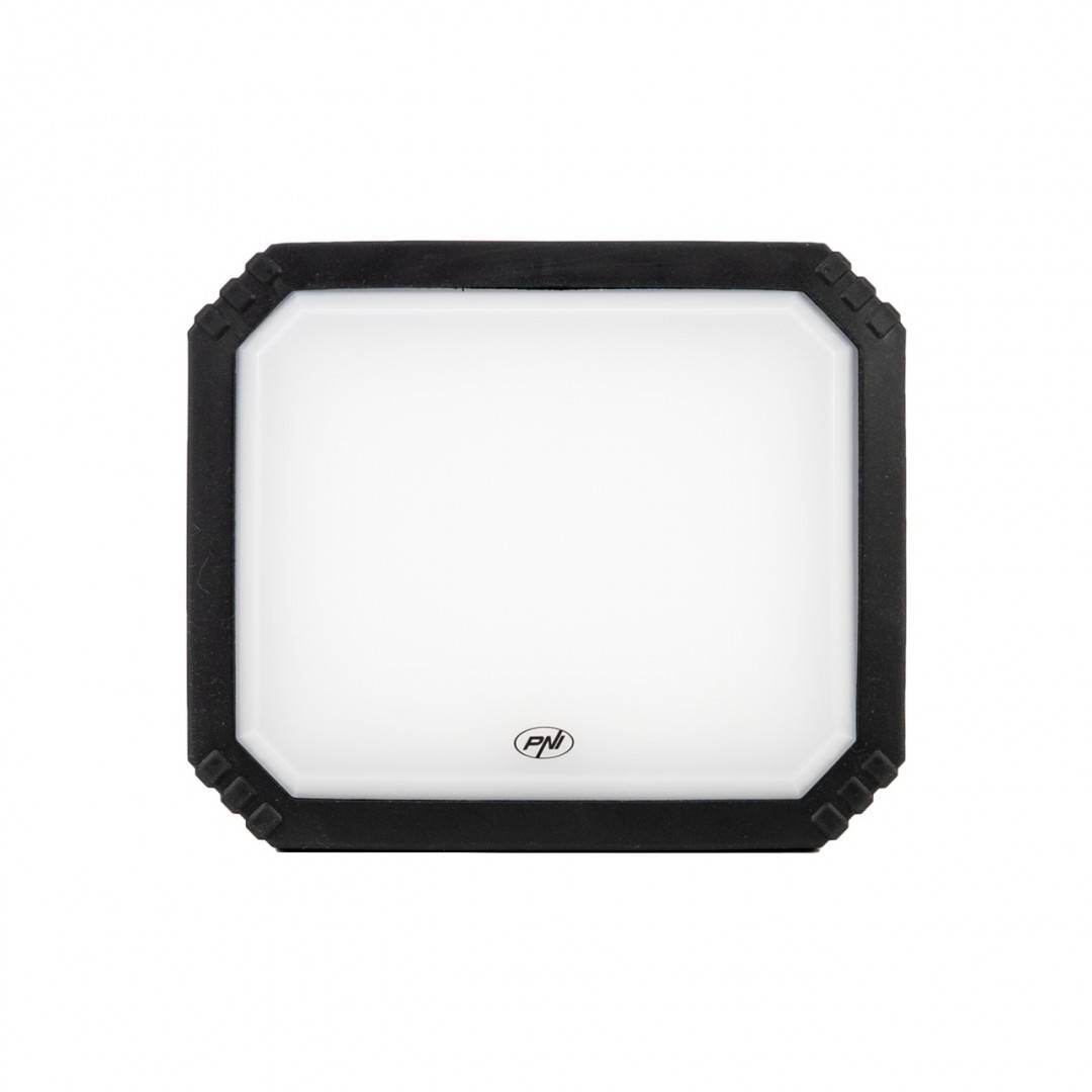 Lampa LED de lucru PNI LW10 10W, portabila, reincarcabila, cu acumulator 2 x 18650 4000mAh, 6500K, IP54, 700 lm, 2 niveluri luminozitate