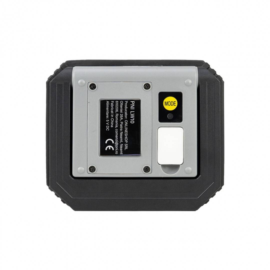 Lampa LED de lucru PNI LW10 10W, portabila, reincarcabila, cu acumulator 2 x 18650 4000mAh, 6500K, IP54, 700 lm, 2 niveluri luminozitate