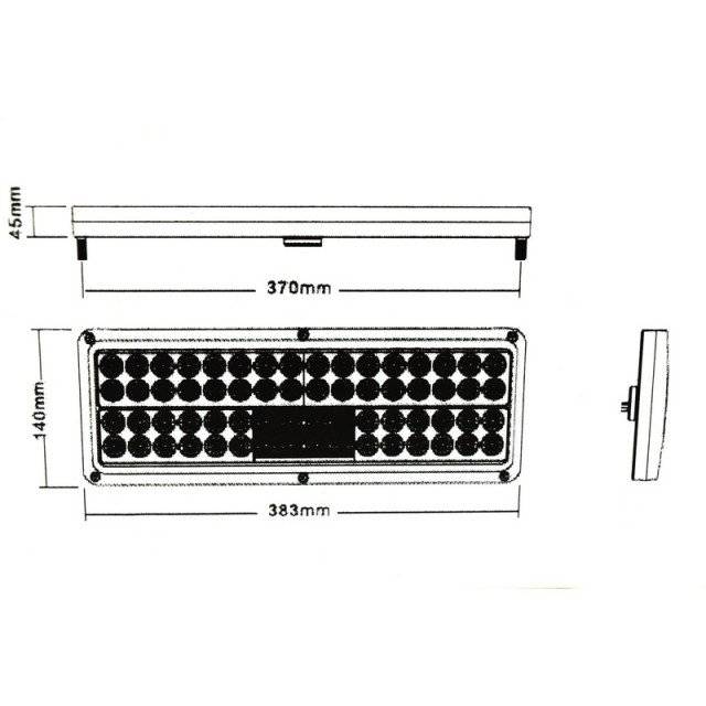 LAMPA LED DREAPTA