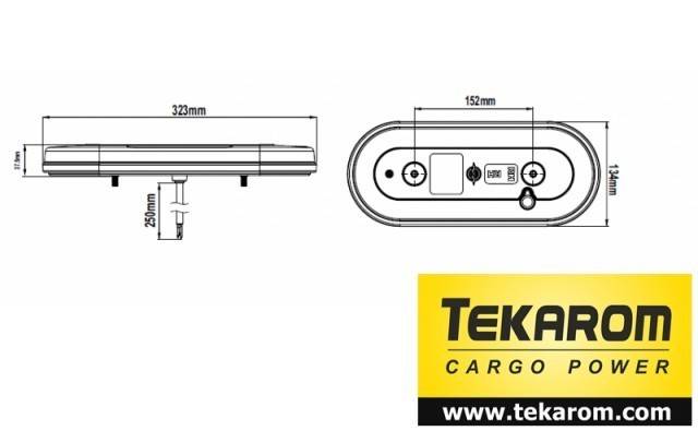LAMPA LED DREAPTA CAMION 5 FUNCTII 62 LEDURI