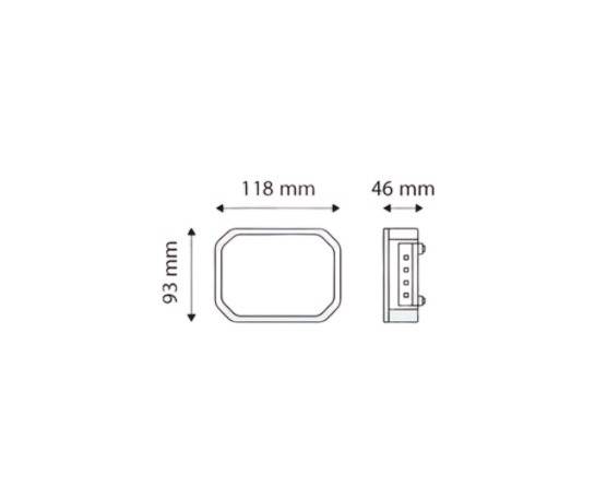 Lampa LED dreapta dinamica 12-24 V
