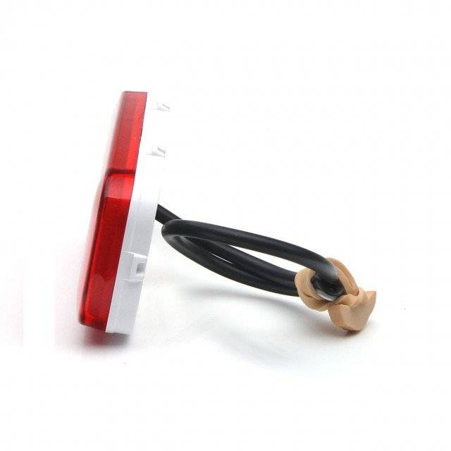 Lampa led dreptunghiulara rosie 11.5x5.5 cm