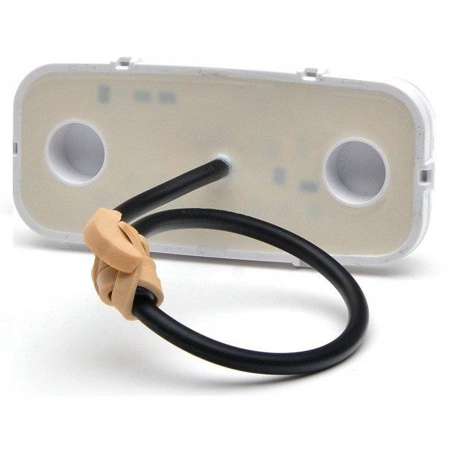 Lampa led dreptunghiulara rosie 11.5x5.5 cm