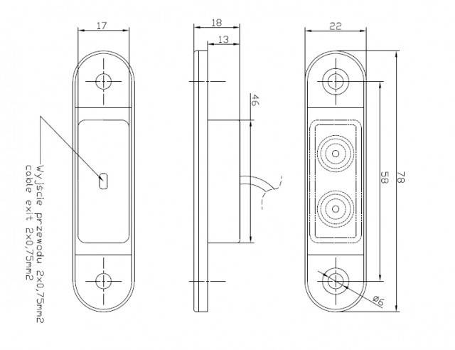 Lampa LED marcaj lateral