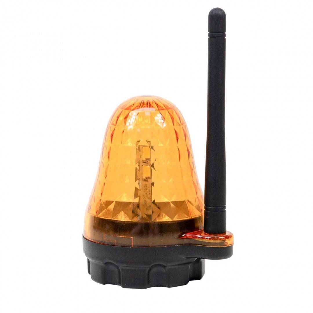 Lampa LED PNI LMP150 pentru semnalizare deschidere poarta, 12-265V, intermitenta, pentru porti autoportante, IP54