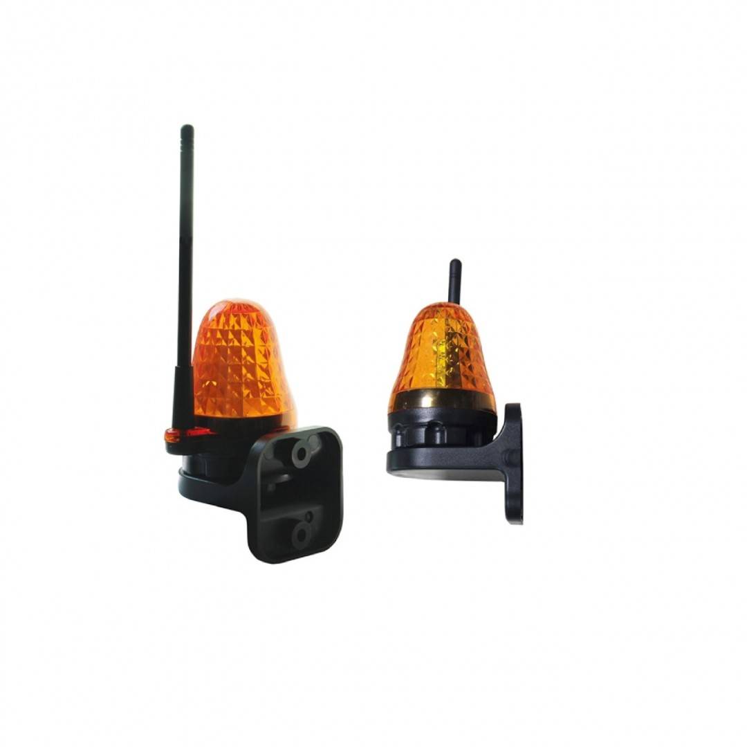 Lampa LED PNI LMP150 pentru semnalizare deschidere poarta, 12-265V, intermitenta, pentru porti autoportante, IP54