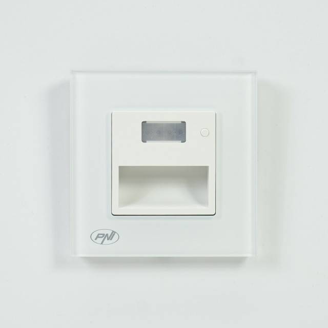 Lampa LED PNI WL100 pentru iluminare trepte scara, montaj incastrat, cu senzor de miscare, senzor de lumina, culoare lumina reglabila, intensitate