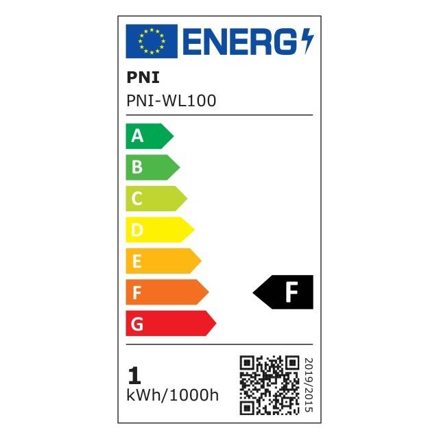Lampa LED PNI WL100 pentru iluminare trepte scara, montaj incastrat, cu senzor de miscare, senzor de lumina, culoare lumina reglabila, intensitate