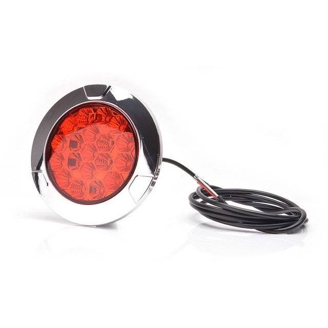 Lampa led rosie ROTUNDA 2 FUNCTII LUMINOASE fi 25 cm