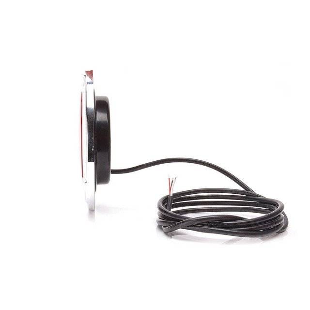 Lampa led rosie ROTUNDA 2 FUNCTII LUMINOASE fi 25 cm