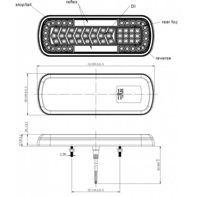 LAMPA LED SEMNALIZARE DINAMICA