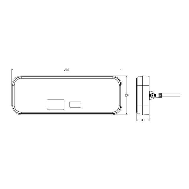 Lampa LED semnalizare spate 12/24V Dreapta