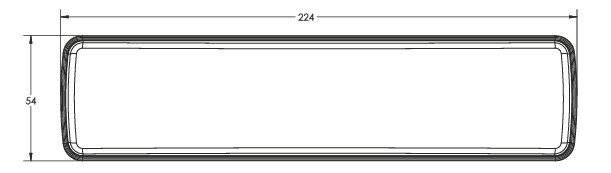 Lampa led stivuitor spate 22x5 cm