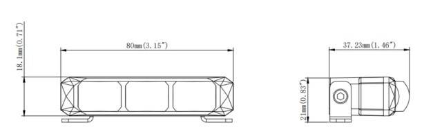 Lampa LED tip bara 12/24