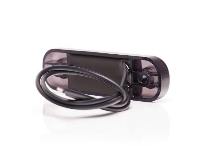 Lampa marcaj BLACK cu lumina alba 3 LEDURI 12/24V