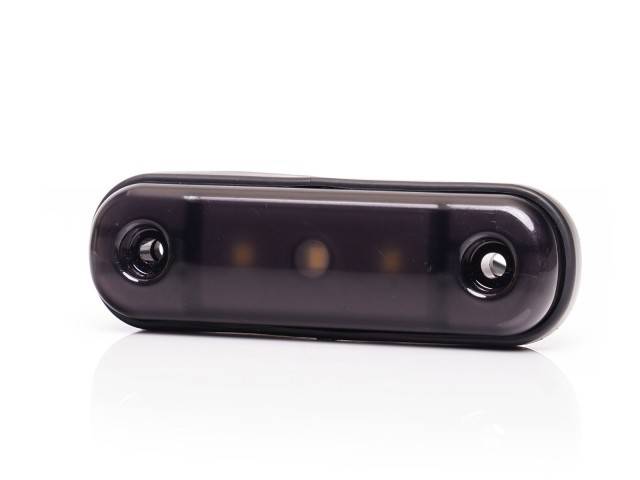 Lampa marcaj BLACK cu lumina portocalie 3 LEDURI 12/24V