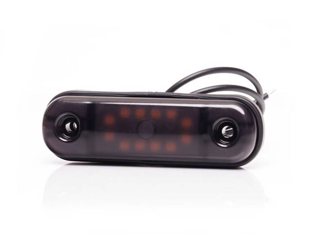 Lampa marcaj BLACK cu lumina rosie 12 LEDURI 12/24V
