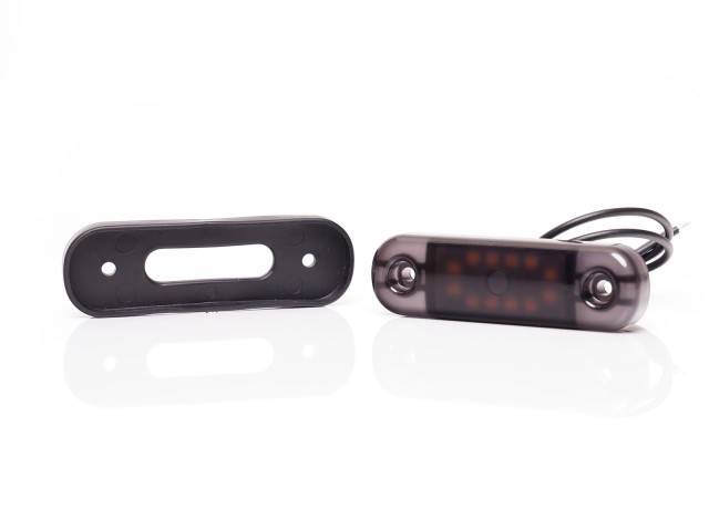 Lampa marcaj BLACK cu lumina rosie 12 LEDURI 12/24V