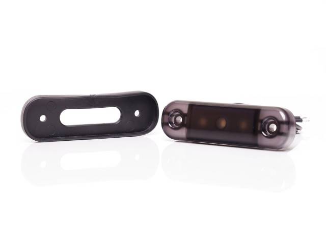 Lampa marcaj BLACK cu lumina rosie 3 LEDURI 12/24V