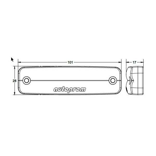 Lampa marcaj lateral 24V
