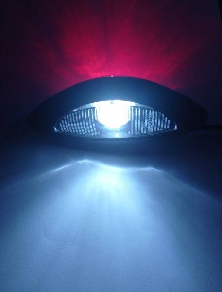 Lampa marcaj lateral alb-rosu LED