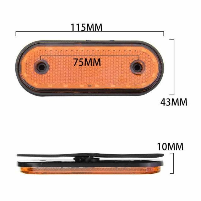 Lampa marcaj lateral cu suport 24 leduri