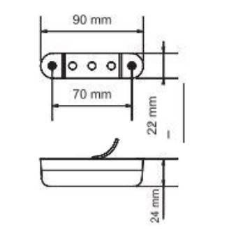 Lampa marcaj lateral LED