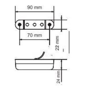 Lampa marcaj lateral LED