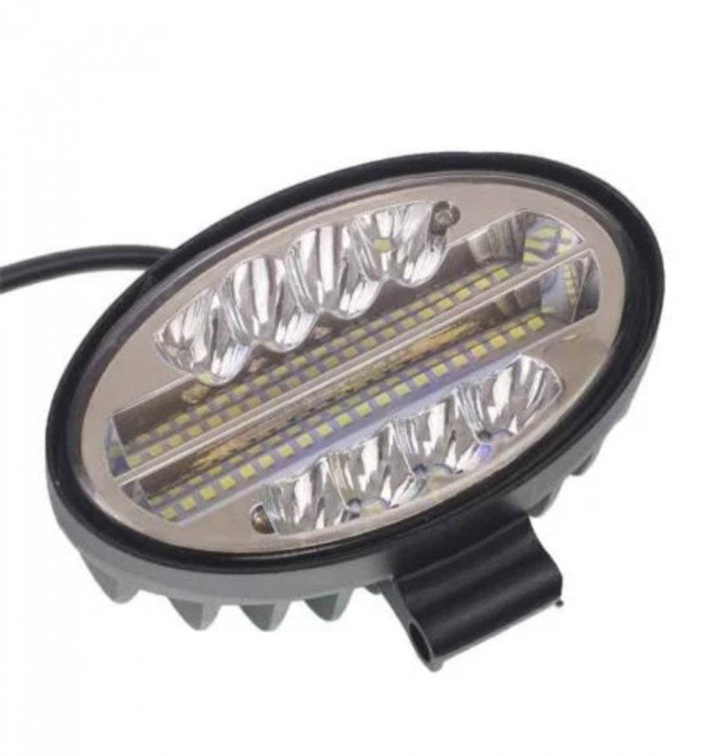 Lampa ovala 48 x led + functie stroboscopica