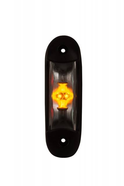 Lampa pozitie 12/24V portocaliu-rosu HORPOL
