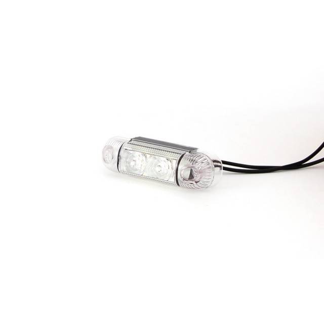 Lampa pozitie 2 leduri ovala alba