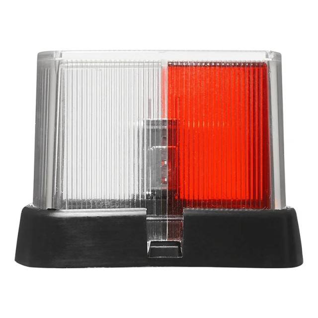 Lampa pozitie cu suport si reflector alb-rosu 66x62mm
