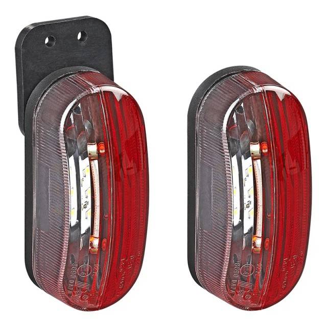 Lampa pozitie led stanga alb-rosu