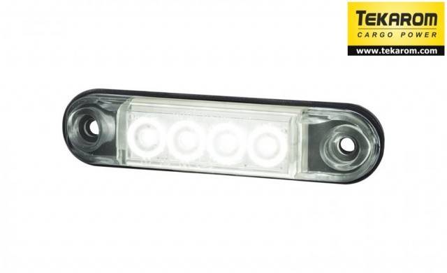 Lampa pozitie ovala alba HORPOL