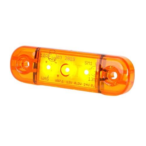 Lampa pozitie ovala portocalie 3 leduri