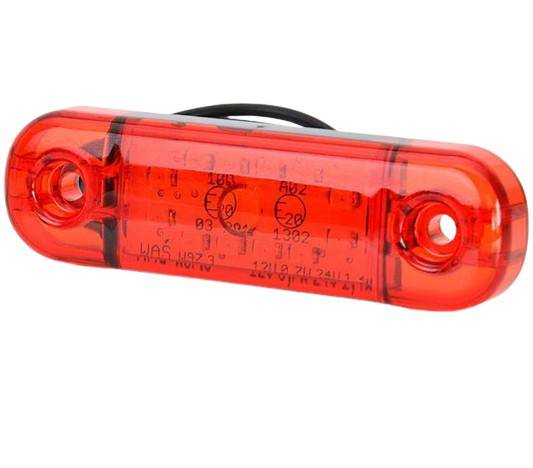 Lampa pozitie ovala rosie 12 leduri