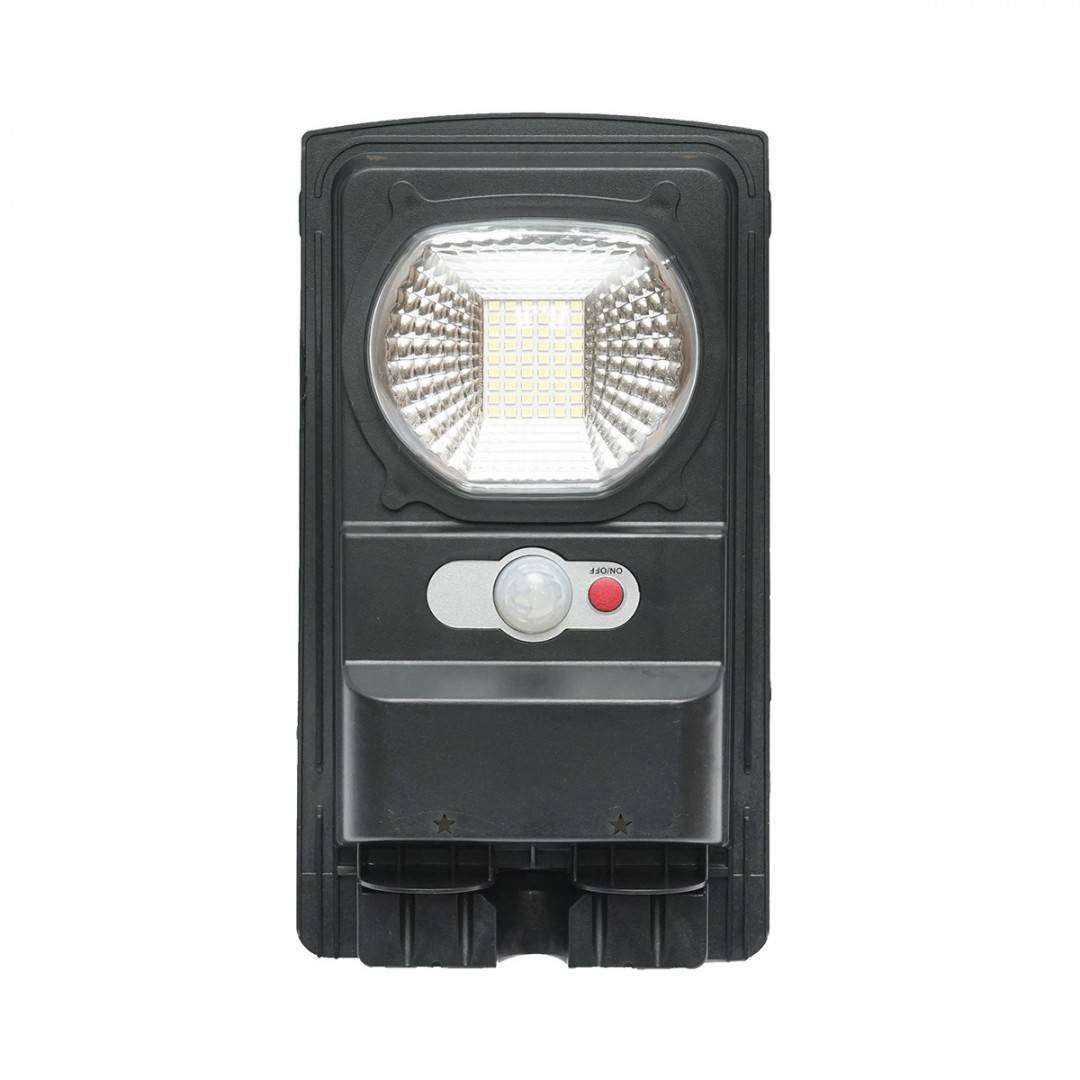 Lampa solara LED 100W, 6500K, 187lm cu panou solar 3W, baterie LiFePO4 3.2V/3Ah, brat prindere 250mm IP65 Breckner Germany