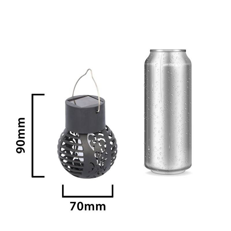 Lampa solara LED cu efect de flacara