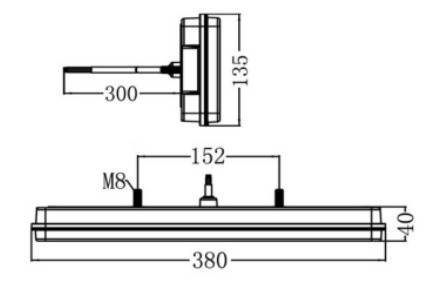 Lampa spate 140 LED 12V/24V STANGA
