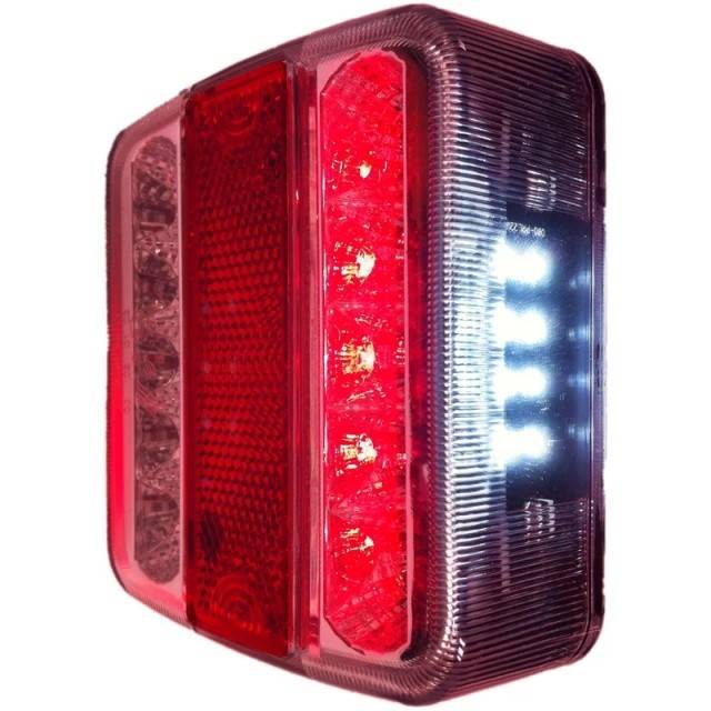 Lampa spate 4 functii 98x105mm 14LED cu mufa 5-pin EC