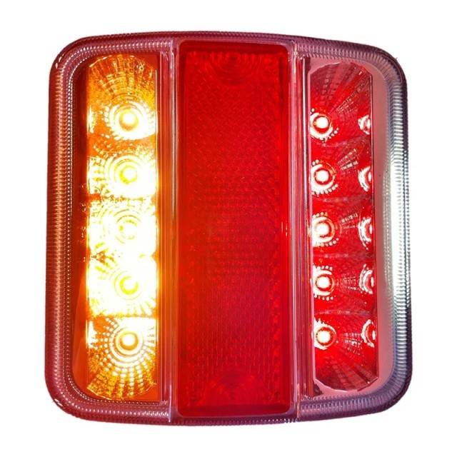 Lampa spate 4 functii 98x105mm 14LED cu mufa 5-pin EC