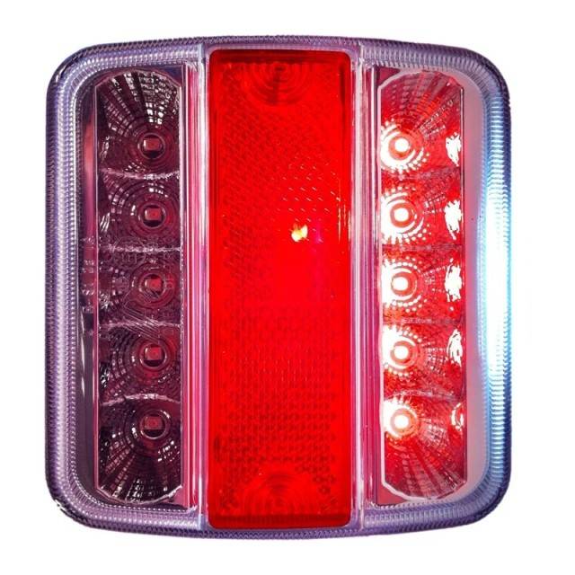 Lampa spate 4 functii 98x105mm 14LED cu mufa 5-pin EC